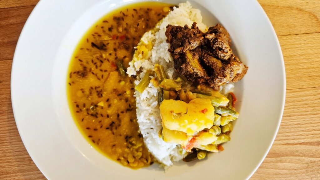 indian food in a plate